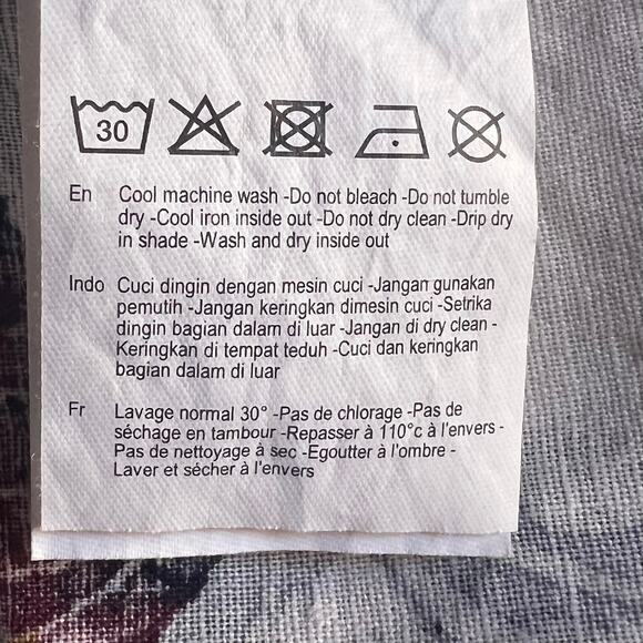 Rip Curl Men's Large Linen Cotton Blend Hawaiian Casual Button-Down Shirt - Picture 9 of 9